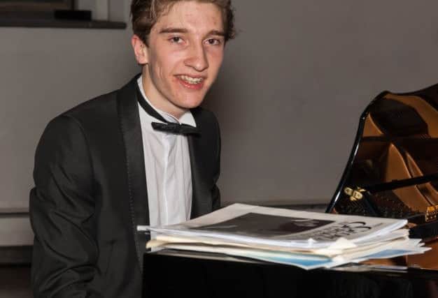 Pianist Harry Spencer at Rosemere's Spring Concert for the charity's 20th anniversary