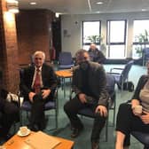 Labour shadow chancellor John McDonnell and Michael Sheen visit Preston