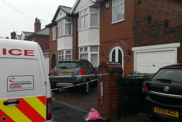 The scene of the stabbing on Makinson Avenue, Hindley