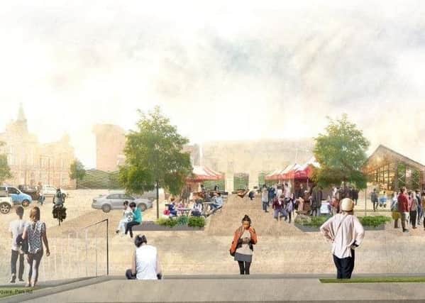 Artist's impression of proposed Chorley Civic Square