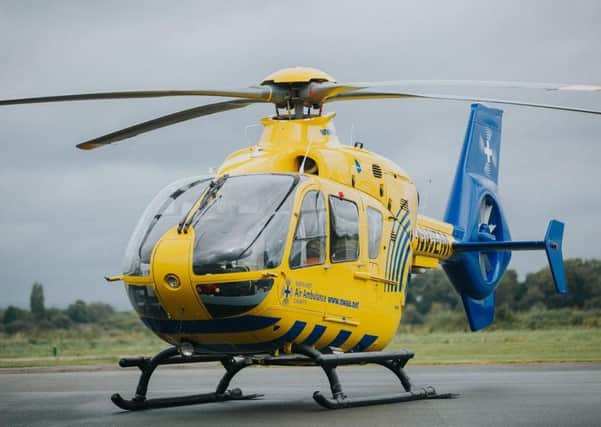 Air Ambulance landed on the southbound carriageway