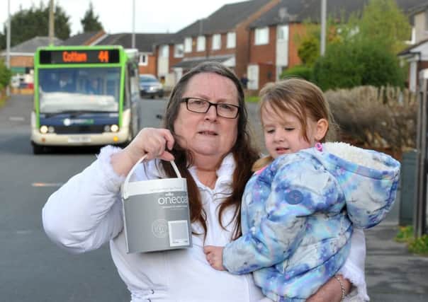 June Bamber and her four-year-old grandaughter Amelia Latus were thrown off a Preston Bus for having a sealed tin of paint