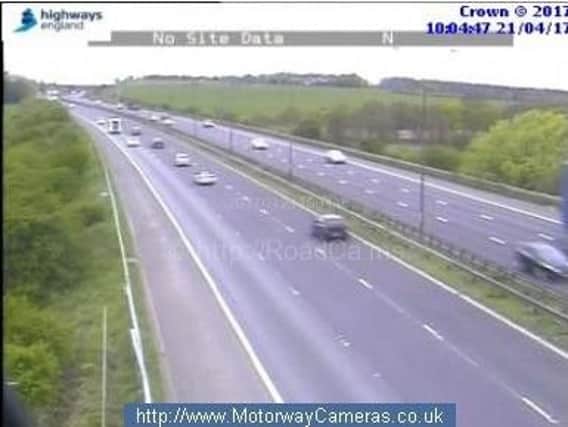 Officers are warning drivers to approach the slip road to the M58 at junction 26 with caution.
Pic: Motorway Cameras