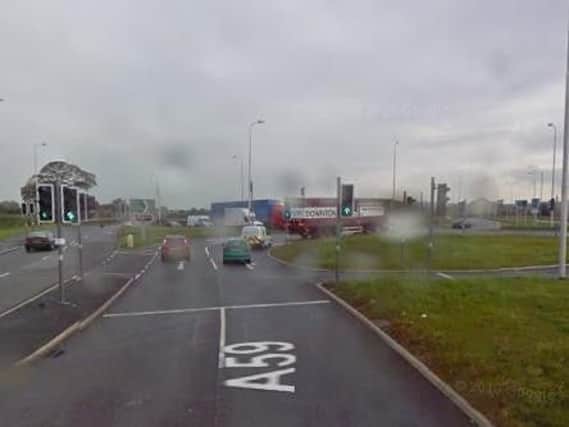 One lane of Preston New Road was partially blocked following the crash
Pic: Googlemaps