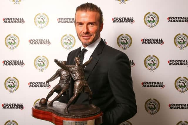 David Beckham has won the PFA award for Outstanding Contribution to Football