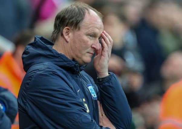 Preston North End manager Simon Grayson during another bad night for his side at St James's Park.