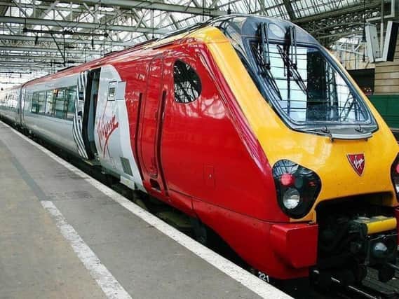 The tree fell on the route between Preston and Lancaster