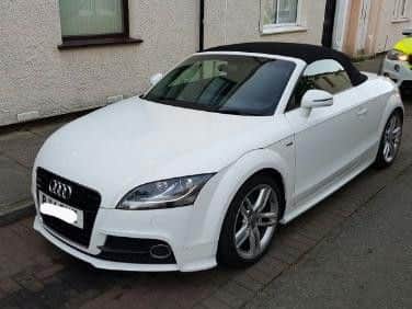 The Audi was later recovered in Preston 
Pic: Lancs Police