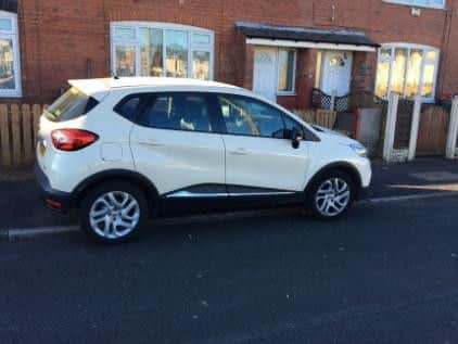 This car was later recovered from Preston. 
Pic: Lancs Police