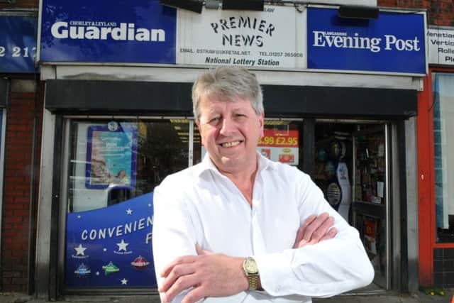 Newsagent Brian Straw, 57, fended off a knife robber