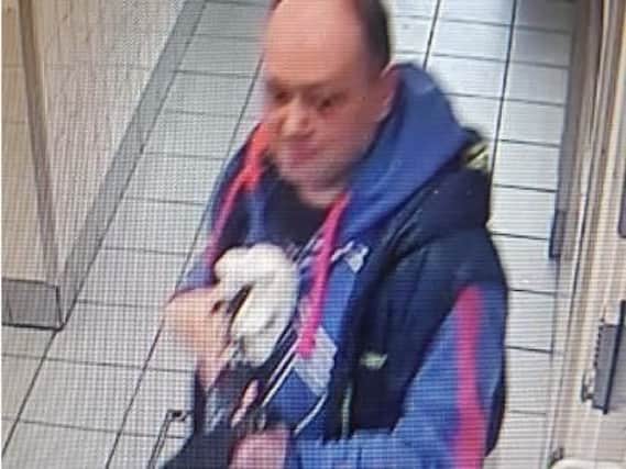 Police would like to speak to this man in connection with the incident. 
PIC: BTP Police