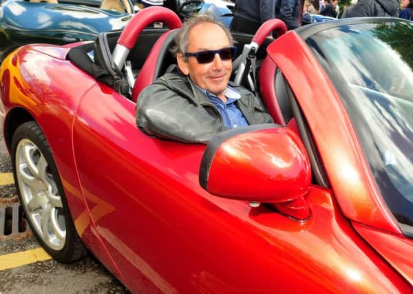 Keith Hume arrives in his TVR Tuscan at the Supercar Enthusiasts Show held at The Dressers Arms, Wheelton. Photo: David Hurst