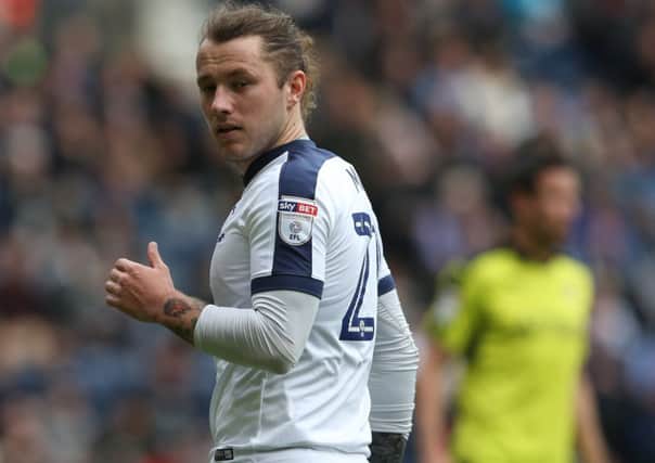 Stevie May in action for Preston against Rotherham last Saturday