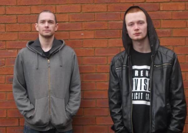 Callum and Matthew (right) are a father son rap duo from Preston.