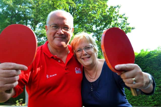 Former table tennis stars Donald and Jill Parker