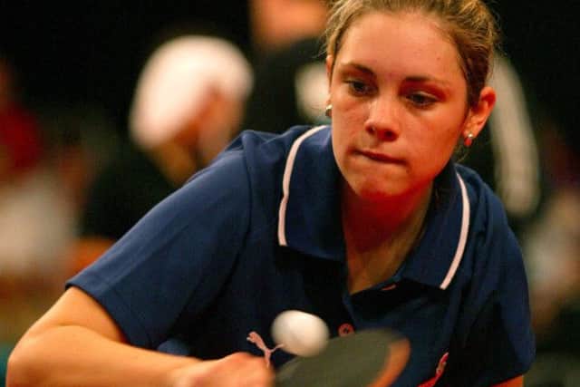 Adam Parker's sister Katy, who was a top table tennis player for England