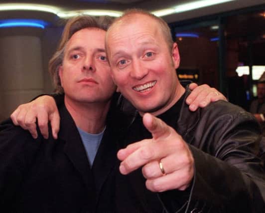 (l-r) Rik Mayall and Adrian Edmondson. Picture credit: Justin Williams/PA Photos.