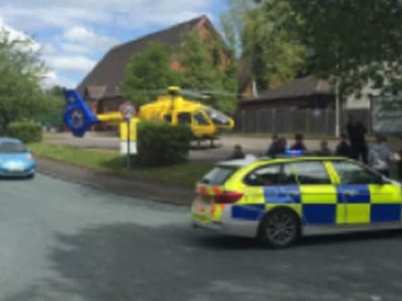 An air ambulance was called but the boy was taken to Royal Preston Hospital via road ambulance.