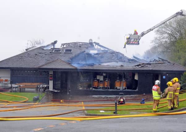 The Grill & Grain at the Boatyard was gutted by fire. Owners now say they will rebuild