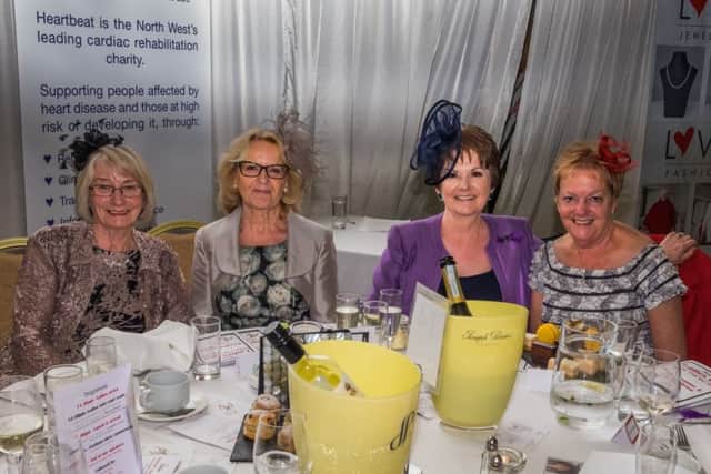 Heartbeat Ladies Day at The Villa, Wrea Green. L-R Pam Fitzgerald, Annette Patterson, Sue Sulley and Sylvia Gregson.