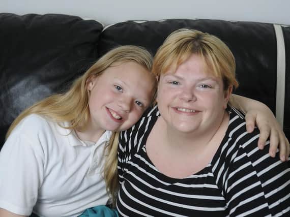 Brave and loving mum Sarah Reed, who is battling cancer, with her daughter Chloe.