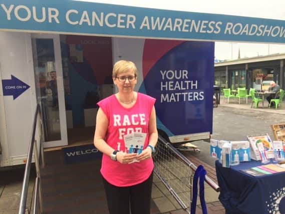 Louise Dewhurst, cancer awareness nurse with Cancer Research UK