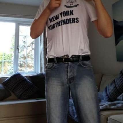 One of Matt Higgins' friends wears a New York Northenders shirt. The team is a New York side dedicated to Preston North End.