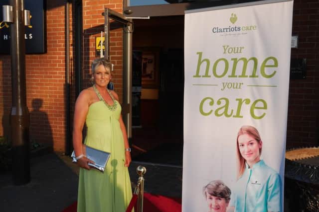 Louise Longeram at Clarriots Care's Glitz and Glam ball for Parkinson's UK