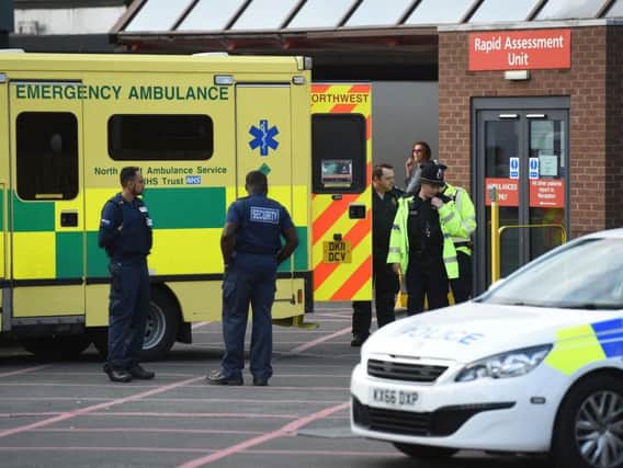 The scene at Manchester Royal Infirmary as the death toll from the Manchester bomb attack rose to 22 with 59 injured