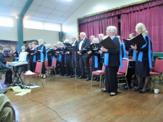 The June Baker Singers perform at the concert for the Brittle Bone Society in Longridge.