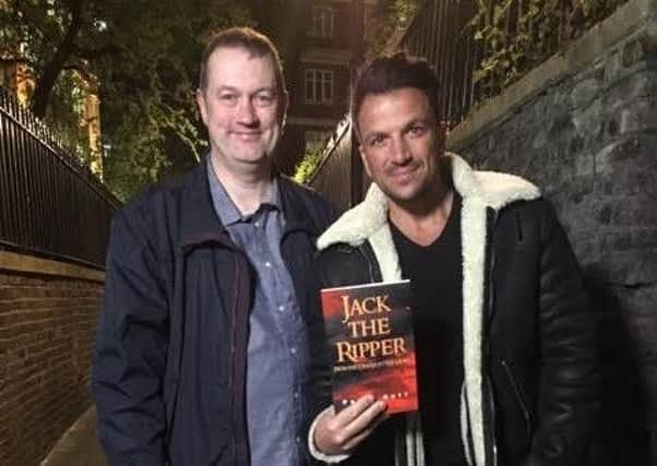 Author Peter Rutt with Peter Andre