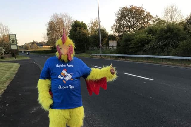 Will Ferguson and James Hamilton will be doing a Chicken Run from Portugal to Hoghton Arms, in Withnell, in aid of Derian House