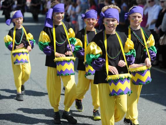 Nateby Primary School's 'Rio Carnival Band' from the Garstang Children Festival in 2016