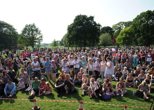 The people of Leyland held a vigil in Worden Park for the victims of Manchester's suicide bombing last Monday