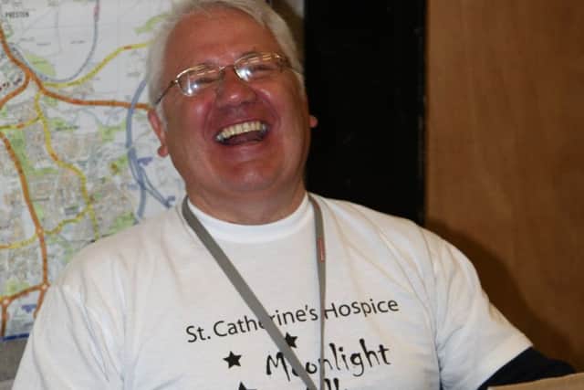 Volunteer Barry Ashton at the St Catherine's Moonlight and Memories Walk