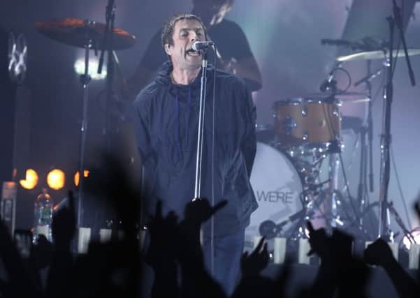 Liam Gallagher playing a concert at Manchester's O2 Ritz