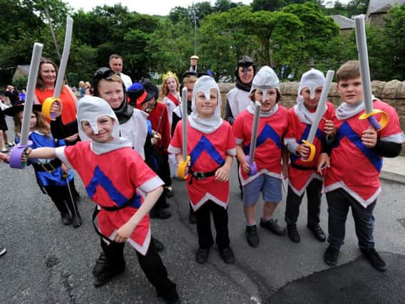 Medieval knights from last years childrens Calder Vale Festival