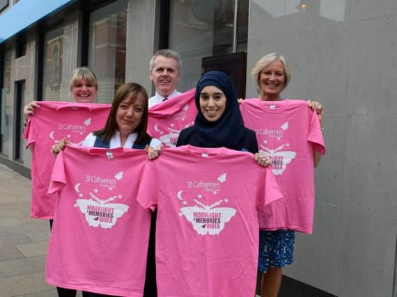 A team of colleagues from Prestons Yorkshire Bank are taking on the St Catherines Hospice Moonlight and Memories Walk