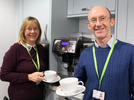 Husband and wife team Julie and Tony Nolan, Derian House volunteers  who founded the Chorley Champions fund-raising group to support the charity