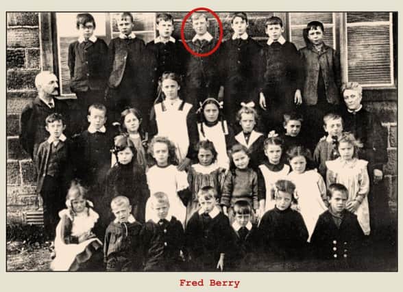 Brindle-born Fred Berry at Brindle School in the 1900s