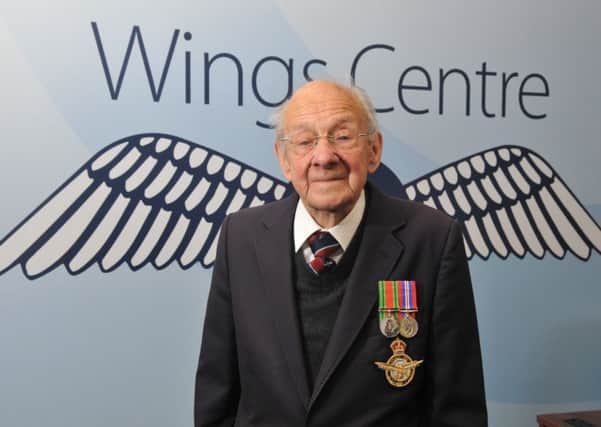 Veteran Albert Pemberton-Sheen receives his medals