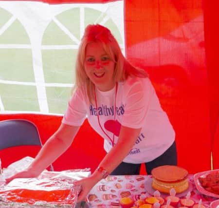 Jill Rogerson, chief executive of Heartbeat, at one of its charity events