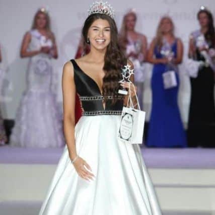 Niamh Taylor in the semi-finals of Miss England.