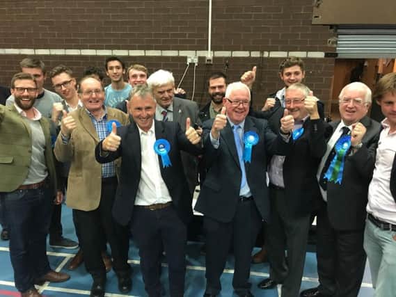 Celebrations for Tory MP Nigel Evans