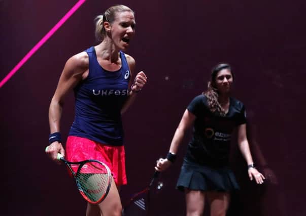 Laura Massaro in action in here final group game (photo: PSA)