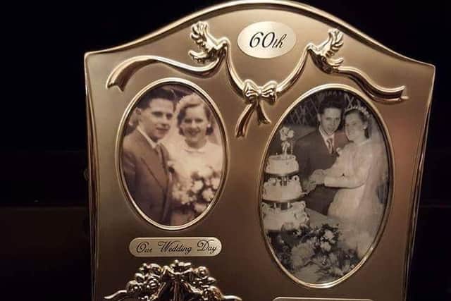 Photos of Alan and Margaret Howarth's wedding 60 years ago