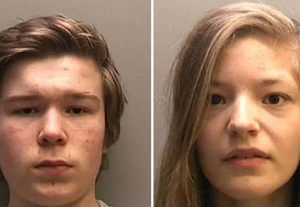 Lucas Markham and Kim Edwards, believed to be Britain's youngest double murderers. Photo credit: Linconshire Police /PA Wire