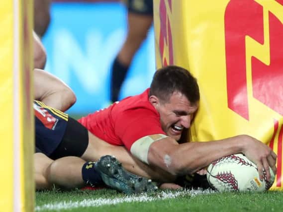 Warburton plunges over for the Lions third try