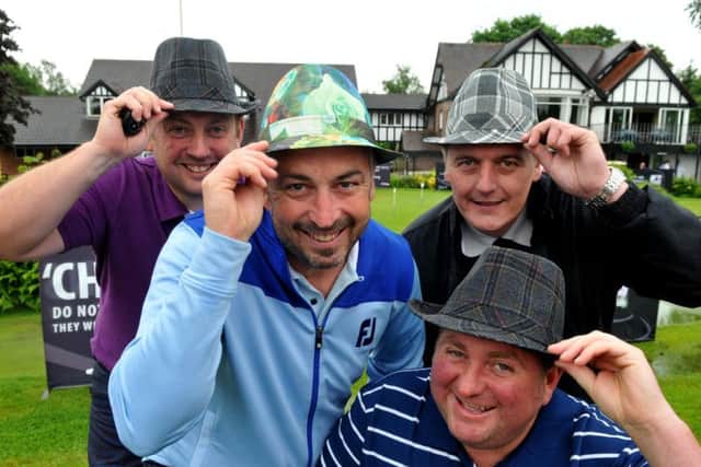 Golfers prepare to play in the Trilby Tour at Preston Golf Club