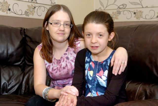 Photo: David Hurst
10 year old Jessica Mulholland of Margaret Road, Penwortham who has a combination of rare chromosome disorders, pictured with mum Laura